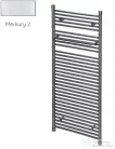 Radeco RETRO A1-400/P/KOLOR 490x445 design radiátor, MERKURY 2 (ezüst) színben