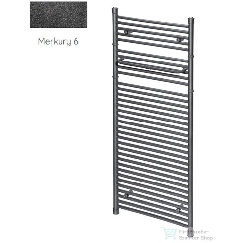 Radeco RETRO A1-600/P/KOLOR 490x645 design radiátor, MERKURY 6 (metál fekete) színben