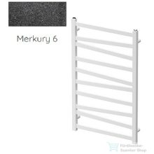   Radeco RIVER 2 865x530 design radiátor, MERKURY 6 (metál fekete) színben