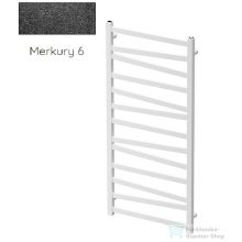   Radeco RIVER 3 1130x530 design radiátor, MERKURY 6 (metál fekete) színben