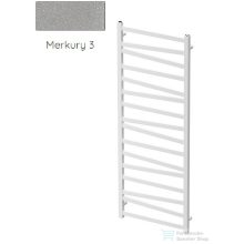   Radeco RIVER 4 1395x530 design radiátor, MERKURY 3 (metál világosszürke) színben