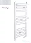 Radeco ROSA AD1-500/R 490x550 törölközőszárítós radiátor, MERKURY 2 (ezüst) színben