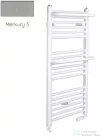 Radeco ROSA AD1-500/R 490x550 törölközőszárítós radiátor, MERKURY 3 (metál világosszürke) színben
