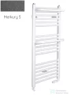 Radeco ROSA AD1-500/R 490x550 törölközőszárítós radiátor, MERKURY 5 (metál sötétszürke) színben