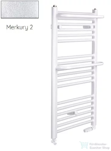 Radeco ROSA AD1-600/R 490x650 törölközőszárítós radiátor, MERKURY 2 (ezüst) színben