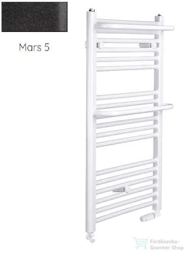 Radeco ROSA AD5-600/R 1250x650 törölközőszárítós radiátor, MARS 5 (antracit) színben