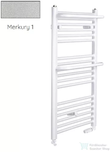 Radeco ROSA AD5-600/R 1250x650 törölközőszárítós radiátor, MERKURY 1 (metál ezüst) színben
