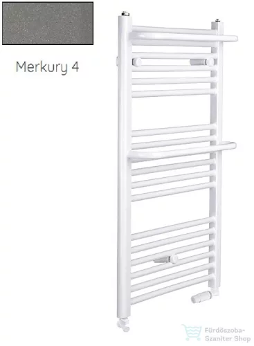 Radeco ROSA AD5-600/R 1250x650 törölközőszárítós radiátor, MERKURY 4 (metál szürke) színben