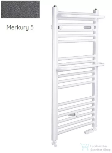 Radeco ROSA AD5-600/R 1250x650 törölközőszárítós radiátor, MERKURY 5 (metál sötétszürke) színben