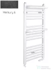 Radeco ROSA AD5-600/R 1250x650 törölközőszárítós radiátor, MERKURY 6 (metál fekete) színben