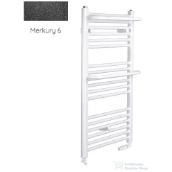   Radeco ROSA AD5-600/R 1250x650 törölközőszárítós radiátor, MERKURY 6 (metál fekete) színben