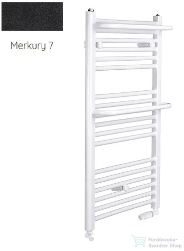 Radeco ROSA AD6-600/R 1440x650 törölközőszárítós radiátor, MERKURY 7 (matt fekete) színben