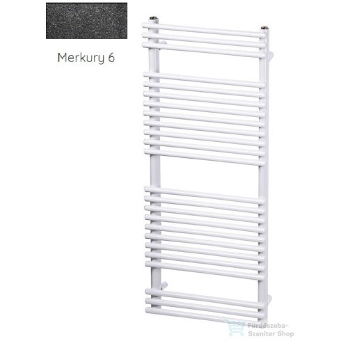 Radeco SARA E A1-400/SPE 496x450 törölközőszárítós radiátor, MERKURY 6 (metál fekete) színben