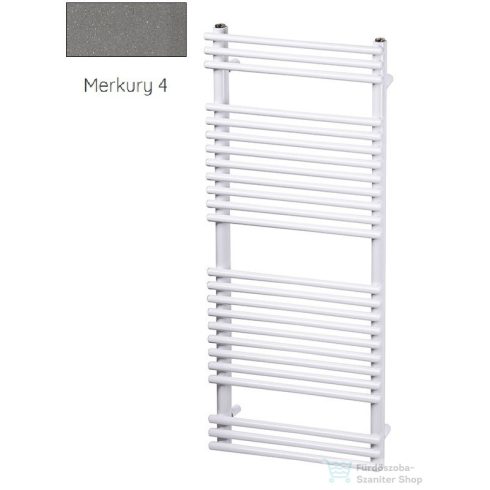 Radeco SARA E A2-400/SPE 648x450 törölközőszárítós radiátor, MERKURY 4 (metál szürke) színben
