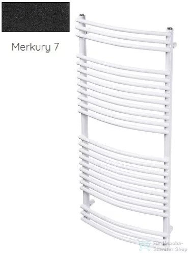 Radeco SONIA E A2-500/SLE 648x550 törölközőszárítós radiátor, MERKURY 7 (matt fekete) színben