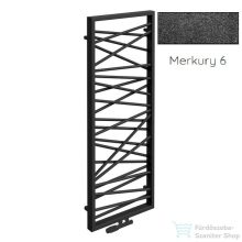   Radeco SPIDER 2 1200x530 design radiátor, MERKURY 6 (metál fekete) színben