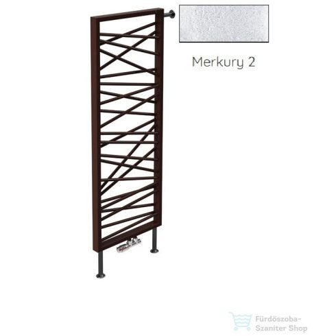 Radeco SPIDER BIS 1 1600x530 design radiátor, MERKURY 2 (ezüst) színben