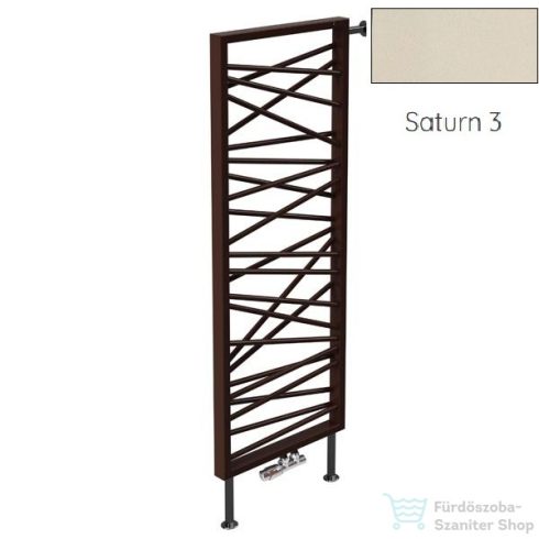 Radeco SPIDER BIS 2 1200x530 design radiátor, SATURN 3 (matt bézs) színben