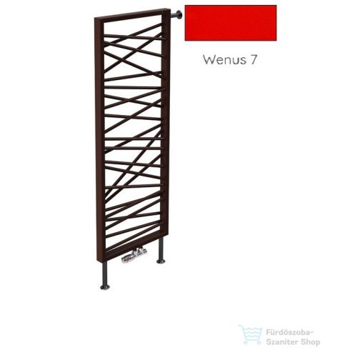Radeco SPIDER BIS 2 1200x530 design radiátor, WENUS 7 (piros) színben