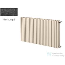   Radeco TORGET H2 600x980 design radiátor,MERKURY 6 (metál fekete) színben