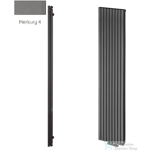 Radeco TORGET PLUS 1 1800x334 design radiátor, MERKURY 4 (metál szürke) színben