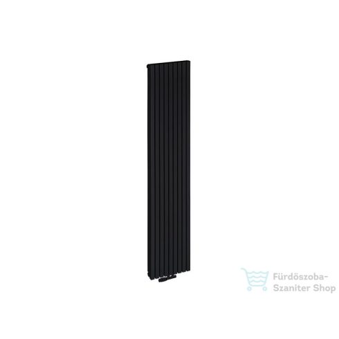 Radeco TORGET PLUS 1 1800x334 design radiátor, MERKURY 8 (selyemfényű fekete) színben