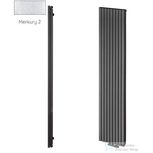 Radeco TORGET PLUS 3 1200x334 design radiátor, MERKURY 2 (ezüst) színben