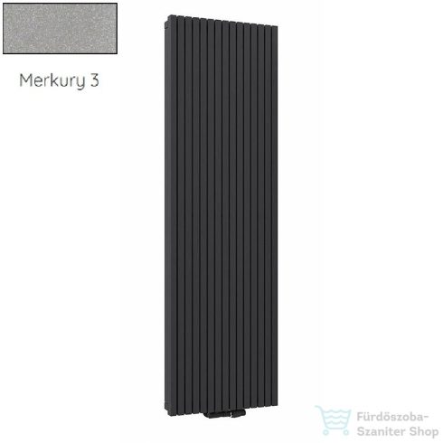 Radeco TORGET PLUS 4 1200x562 design radiátor, MERKURY 3 (metál világosszürke) színben