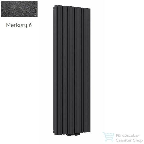 Radeco TORGET PLUS 4 1200x562 design radiátor, MERKURY 6 (metál fekete) színben