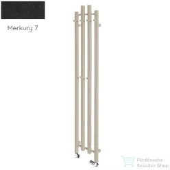   Radeco TUBO 1K KOLOR 1620x285 design radiátor, MERKURY 7 (matt fekete) színben