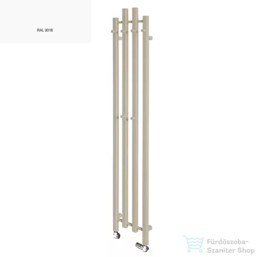 Radeco TUBO 1K KOLOR 1620x285 design radiátor, RAL 9016 (fényes fehér) színben