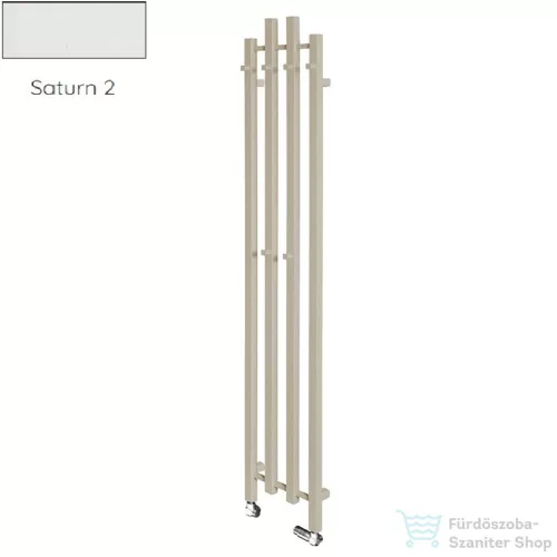 Radeco TUBO 1K KOLOR 1620x285 design radiátor, SATURN 2 (matt fehér) színben