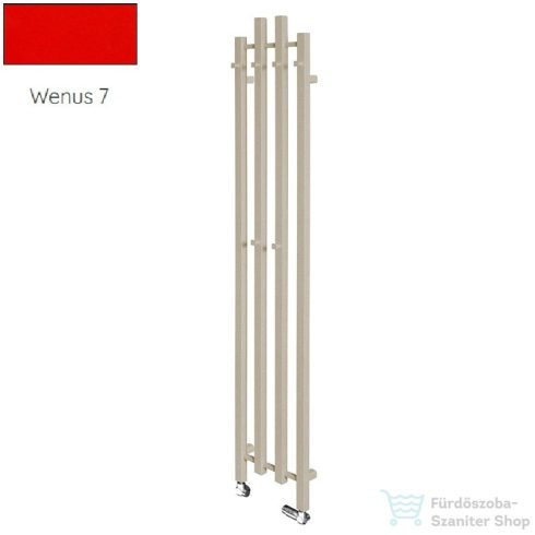 Radeco TUBO 1K KOLOR 1620x285 design radiátor, WENUS 7 (piros) színben