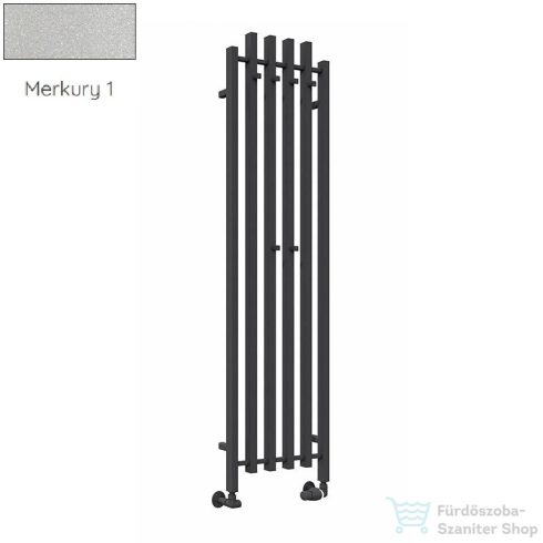 Radeco TUBO 2K KOLOR 1620x455 design radiátor, MERKURY 1 (metál ezüst) színben