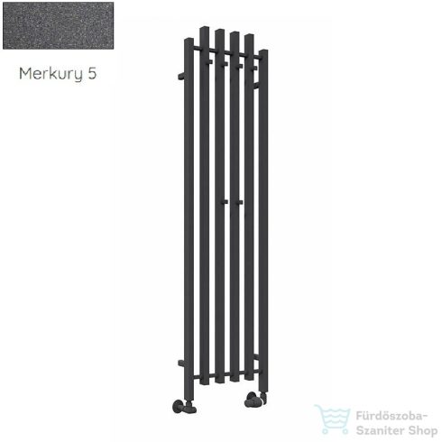 Radeco TUBO 2K KOLOR 1620x455 design radiátor, MERKURY 5 (metál sötétszürke) színben