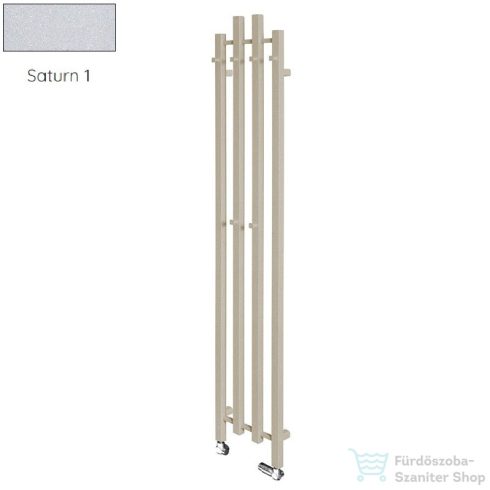 Radeco TUBO 3K KOLOR 1200x285 design radiátor, SATURN 1 (metál jégszürke) színben