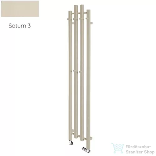 Radeco TUBO 3K KOLOR 1200x285 design radiátor, SATURN 3 (matt bézs) színben