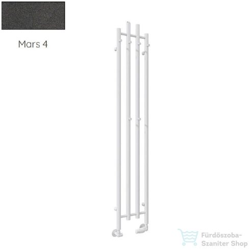 Radeco TUBO 3 KOLOR 1200x290 design radiátor, MARS 4 (metál antracit) színben