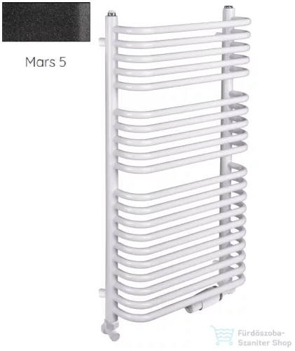 Radeco UGO A1-500/U 490x535 törölközőszárítós radiátor MARS 5 (antracit) színben