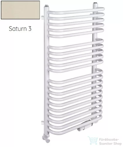 Radeco UGO A1-500/U 490x535 törölközőszárítós radiátor SATURN 3 (matt bézs) színben