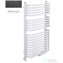   Radeco UGO A3-400/U 870x435 törölközőszárítós radiátor MERKURY 6 (metál fekete) színben