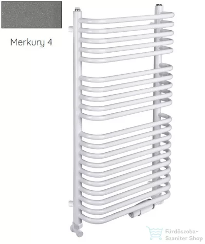 Radeco UGO A3-500/U 870x535 törölközőszárítós radiátor MERKURY 4 (metál szürke) színben