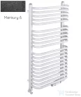 Radeco UGO A3-500/U 870x535 törölközőszárítós radiátor MERKURY 6 (metál fekete) színben