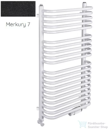 Radeco UGO A4-600/U 1060x635 törölközőszárítós radiátor MERKURY 7 (matt fekete) színben