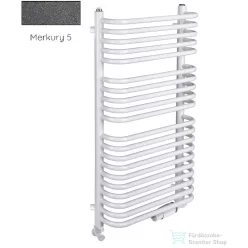   Radeco UGO A5-400/U 1250x435 törölközőszárítós radiátor MERKURY 5 (metál sötétszürke) színben