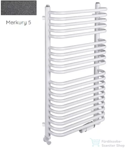 Radeco UGO A6-500/U 1440x535 törölközőszárítós radiátor MERKURY 5 (metál sötétszürke) színben