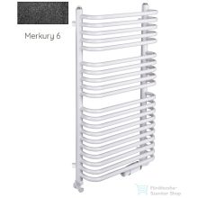   Radeco UGO A6-600/U 1440x635 törölközőszárítós radiátor MERKURY 6 (metál fekete) színben