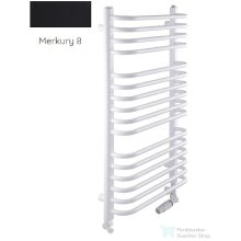   Radeco UMBERTO AD1-600/UE 480x650 törölközőszárítós radiátor MERKURY 8 (selyemfényű fekete) színben