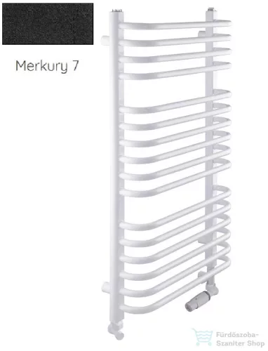 Radeco UMBERTO AD3-500/UE 930x550 törölközőszárítós radiátor MERKURY 7 (matt fekete) színben