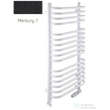   Radeco UMBERTO AD4-400/UE 1180x450 törölközőszárítós radiátor MERKURY 7 (matt fekete) színben